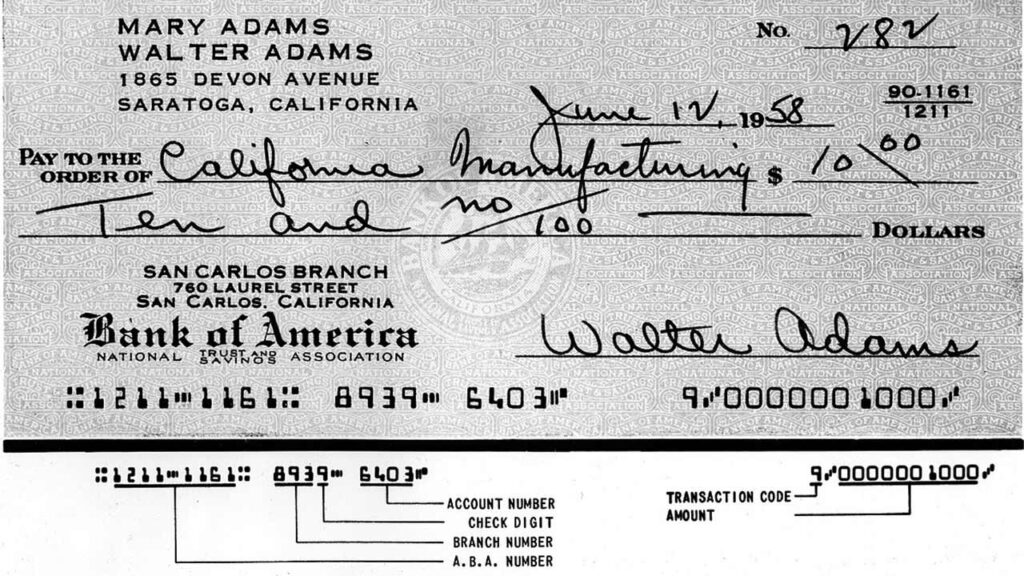 Finding the Account Number on a Check