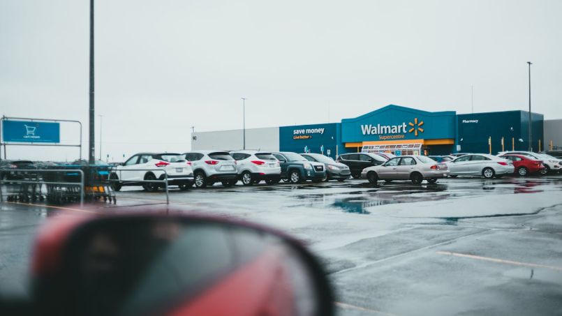 Retail shopping carts representing discount retail demand
